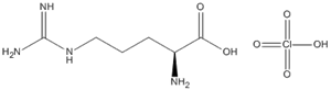 Molecular Structure of 112750-62-6 (L-Arginine, monoperchlorate)